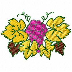Grapes Embroidery Design 5 Grapes Embroidery Design 5